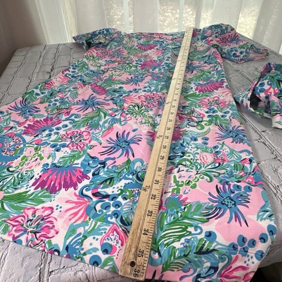Lilly Pulitzer Harriet Mandevilla Baby Paradise Petals Terry Dress Womens Size M - Picture 8 of 16